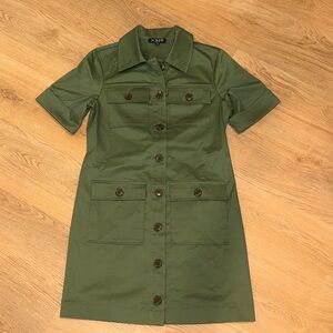 J. Crew Olive Button-Up Shirt